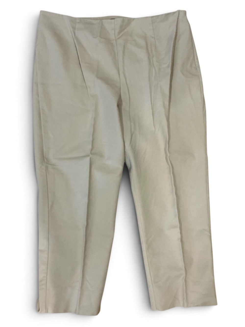 Tribal Straight-Leg Rayon, Nylon, and Spandex Blend Pants in Light Taupe